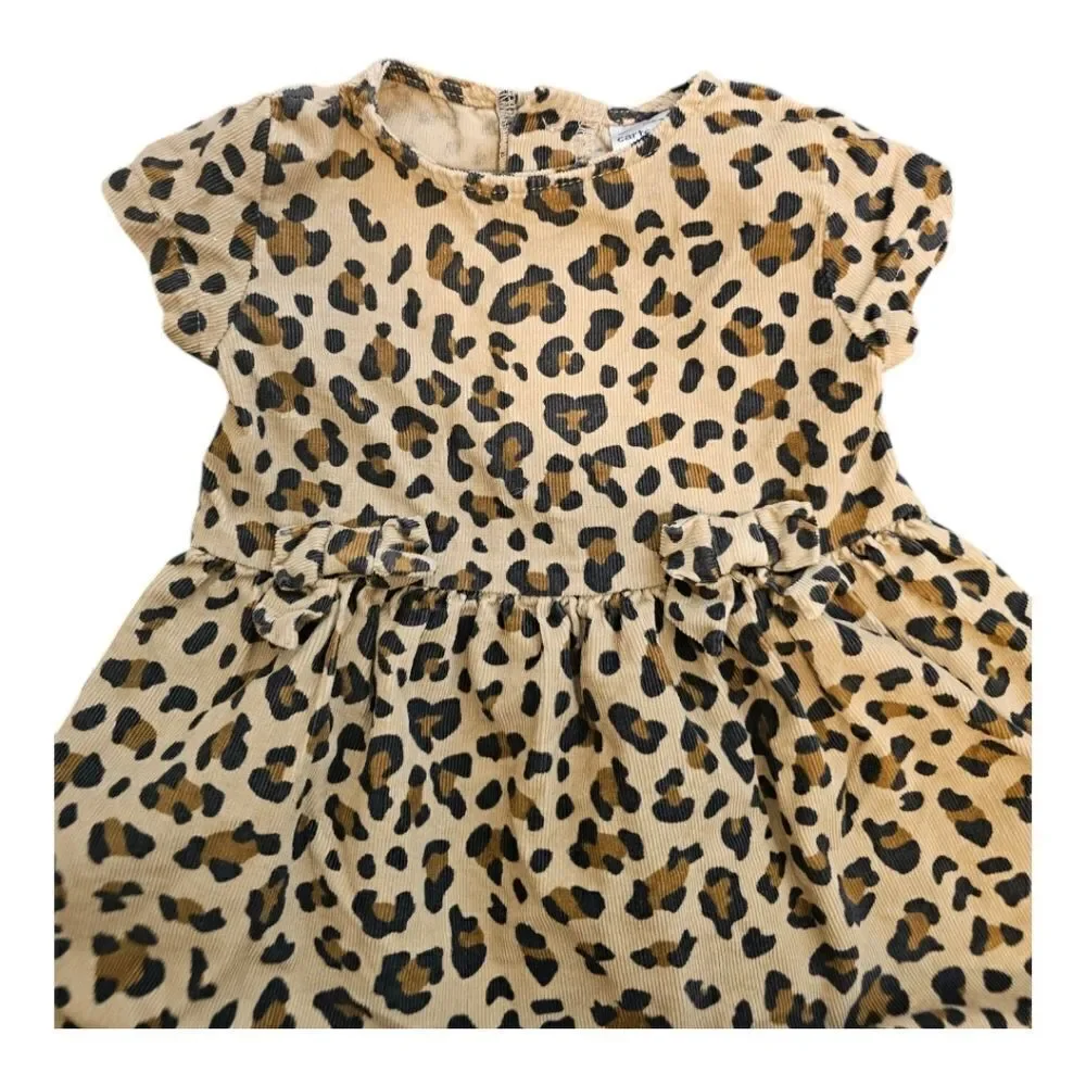CARTER'S Ribbed Leopard Dress‎ - Size 12 Months